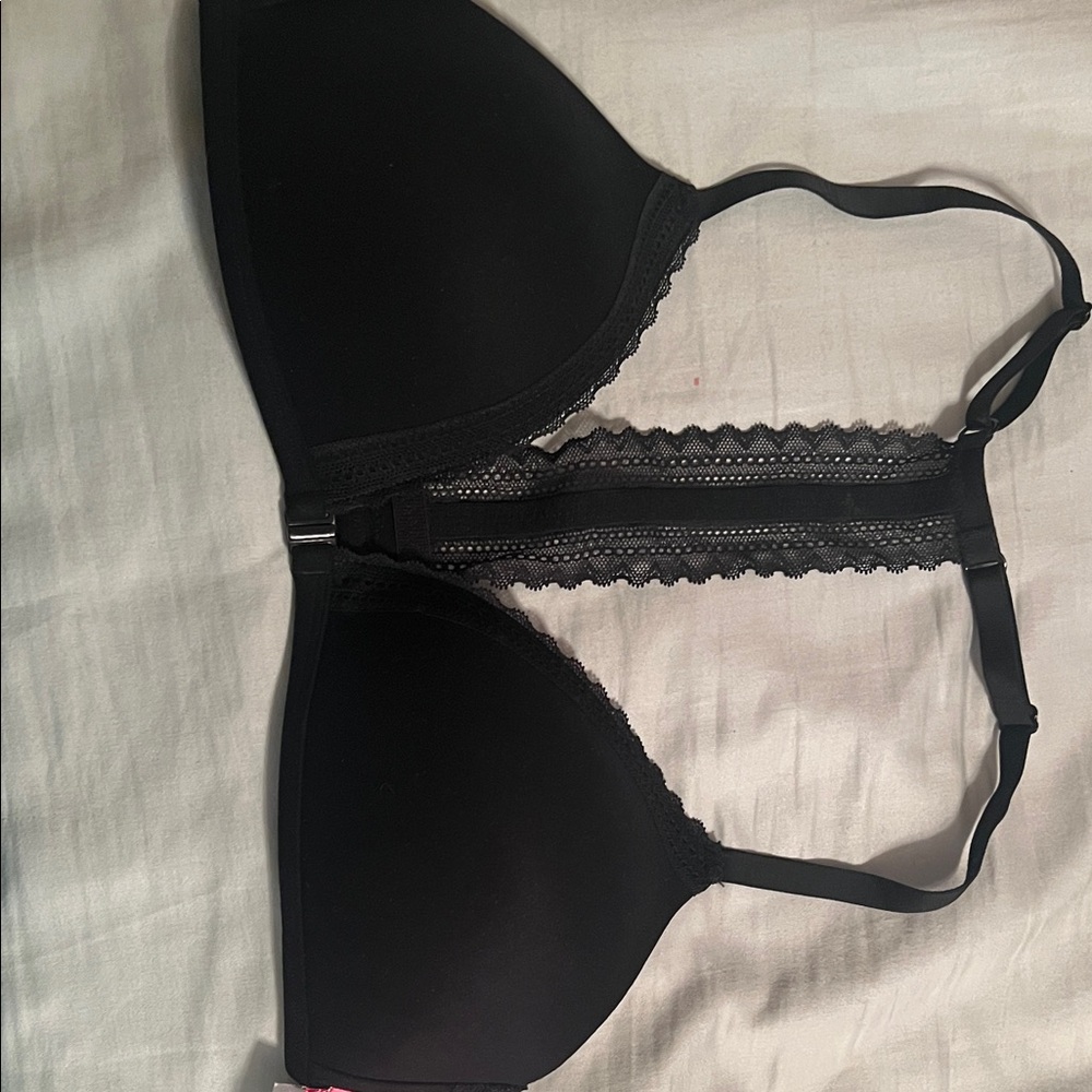 Warner's Black Lace Trim Bra